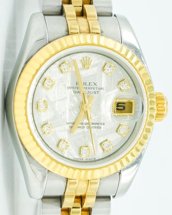 2005 Rolex Lady-Datejust 26MM Meteorite Dial Two-Tone Jubilee Bracelet (179173)