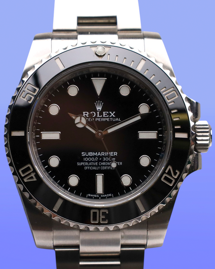 No Reserve - 2018 Rolex Submariner No-Date 40MM Black Dial Oyster Bracelet (114060)