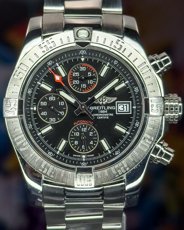 2018 Breitling Avenger II 43MM Black Dial Steel Bracelet (A13381111B1A1)