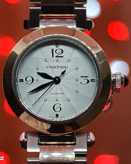 Cartier Pasha De Cartier 35MM Silver Dial Two-Tone Bracelet (W2PA0008)