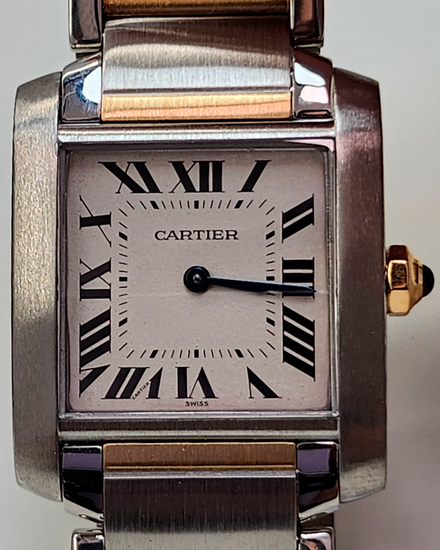 Cartier Tank Française 25MM Quartz Silver Dial Two-Tone Bracelet (2301)