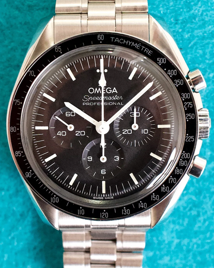 2021 Omega Speedmaster Professional Moonwatch 42MM Black Dial Steel Bracelet (310.30.42.50.01.001)