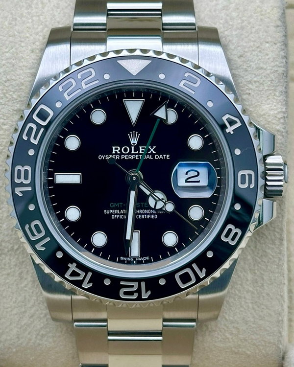 2018 Rolex GMT-Master II 40MM Black Dial Oyster Bracelet (116710LN)