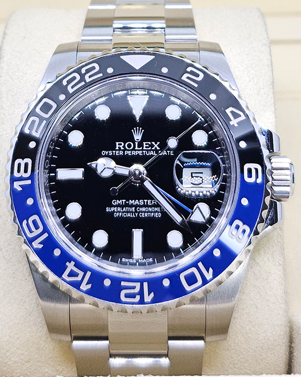 2014 Rolex GMT-Master II "Batman" 40MM Black Dial Oyster Bracelet (116710BLNR)