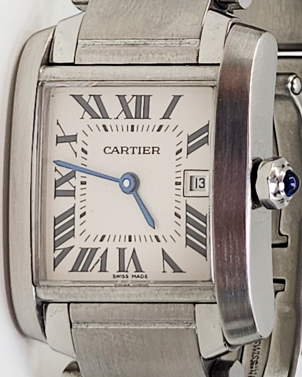 Cartier Tank Française 31MM Quartz Silver Dial Steel Bracelet (2465)