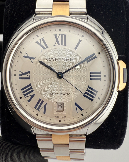 Cartier Cle De Cartier 40MM Silver Dial Two-Tone Bracelet (W2CL0012)