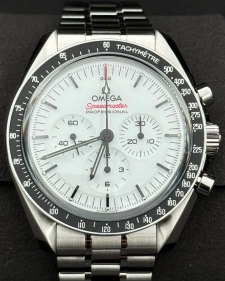2025 Omega Speedmaster Professional Moonwatch 42MM White Dial Steel Bracelet (310.30.42.50.04.001)