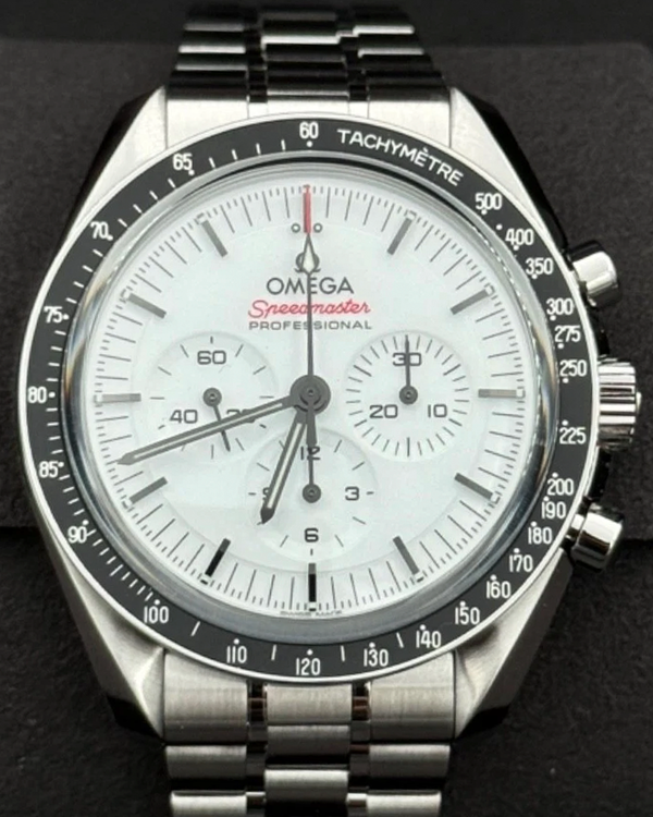 2025 Omega Speedmaster Professional Moonwatch 42MM White Dial Steel Bracelet (310.30.42.50.04.001)