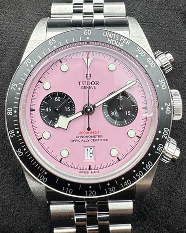 2025 Tudor Black Bay Chrono "Flamingo" 41MM Pink Dial Steel Bracelet (79360N)