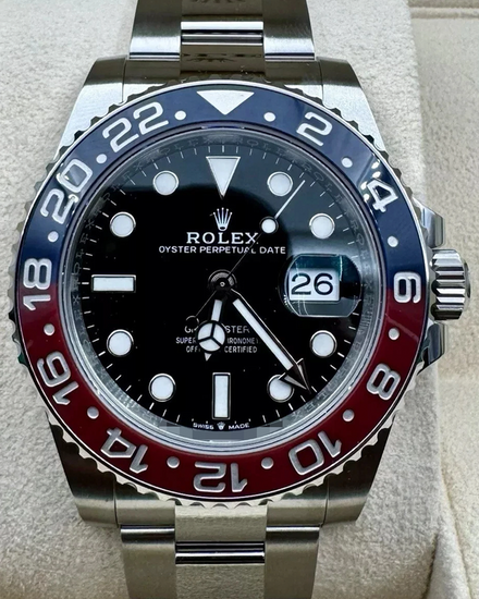 2025 Rolex GMT-Master II "Pepsi" 40MM Black Dial Oyster Bracelet (126710BLRO)