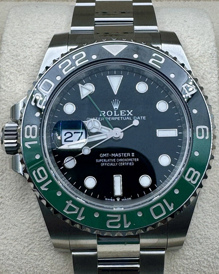2024 Rolex GMT-Master II "Sprite" 40MM Black Dial Oyster Bracelet (126720VTNR)