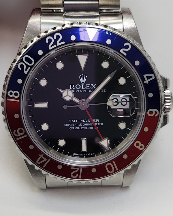 1992 Rolex GMT-Master "Pepsi" 40MM Black Dial Oyster Bracelet (16700)