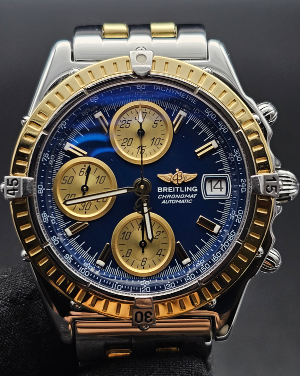 Breitling Chronomat 39MM Blue Dial Two-Tone Bracelet (D13350)