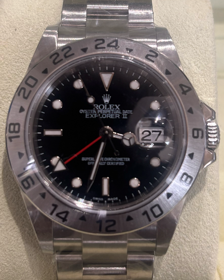 2007 Rolex Explorer II 40MM Black Dial Oyster Bracelet (16570)