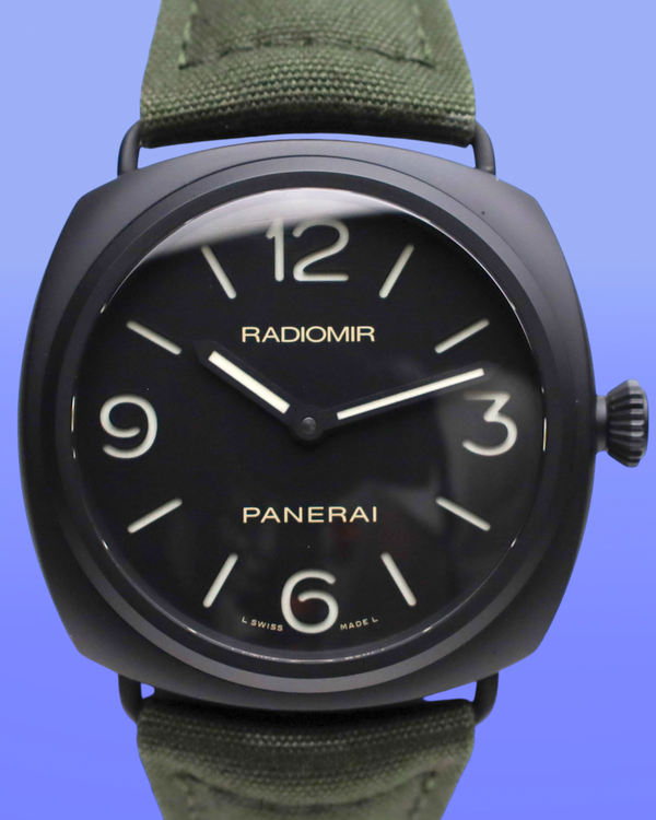 2015 Panerai Radiomir Black Seal Kuwait L.E. 44MM Black Dial Textile Strap (PAM00612)