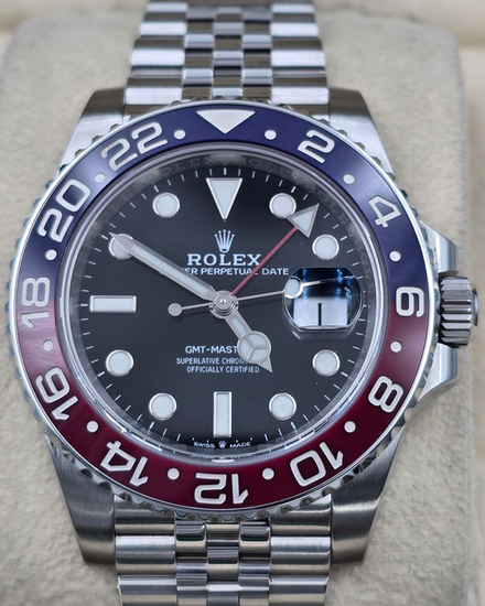 2019 Rolex GMT-Master II "Pepsi" 40MM Black Dial Jubilee Bracelet (126710BLRO)