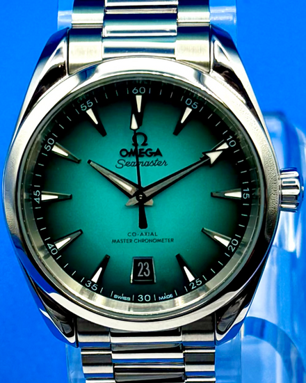 2025 Omega Seamaster Aqua Terra 150M "Shades" 38MM Turquoise Dial Steel Bracelet (220.10.38.20.03.005)