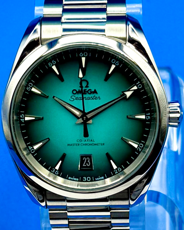 2025 Omega Seamaster Aqua Terra 150M "Shades" 38MM Turquoise Dial Steel Bracelet (220.10.38.20.03.005)