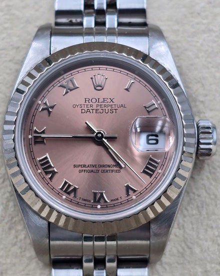 1996 Rolex Lady-Datejust 26MM Salmon Dial Jubilee Bracelet (69174)
