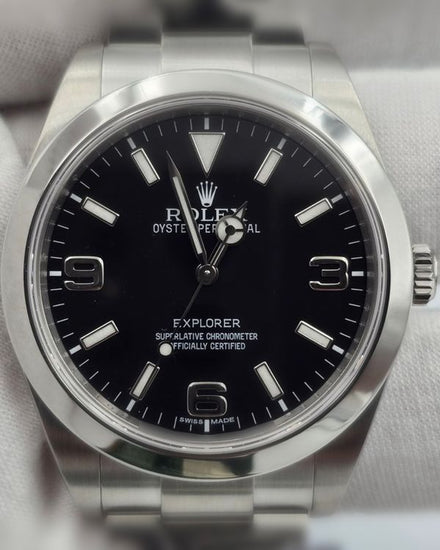 2012 Rolex Explorer 39MM Black Dial Oyster Bracelet (214270)