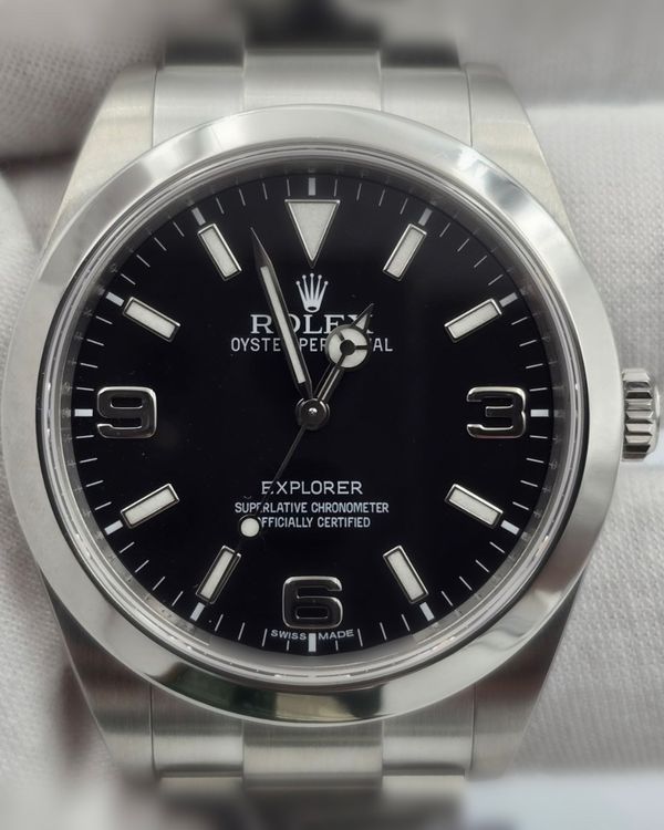 2012 Rolex Explorer 39MM Black Dial Oyster Bracelet (214270)