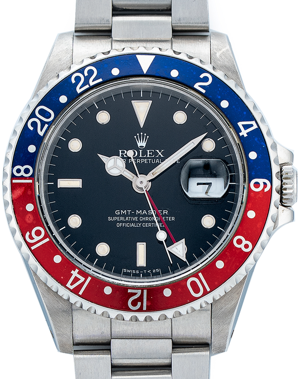 1990 (L Serial) Rolex GMT-Master "Pepsi" 40MM Black Dial Oyster Bracelet (16700)