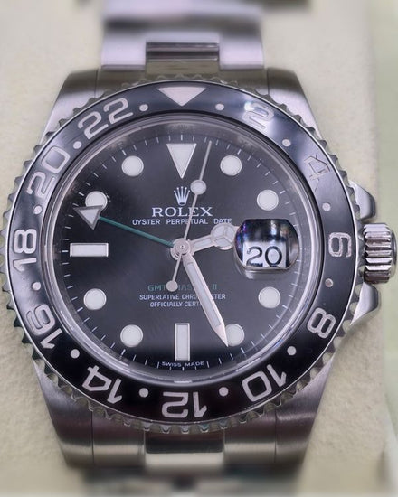 2007 Rolex GMT-Master II 40MM Black Dial Oyster Bracelet (116710N)