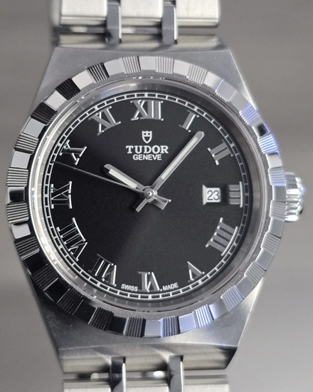 2021 Tudor Royal 28MM Black Dial Steel Bracelet (28300)
