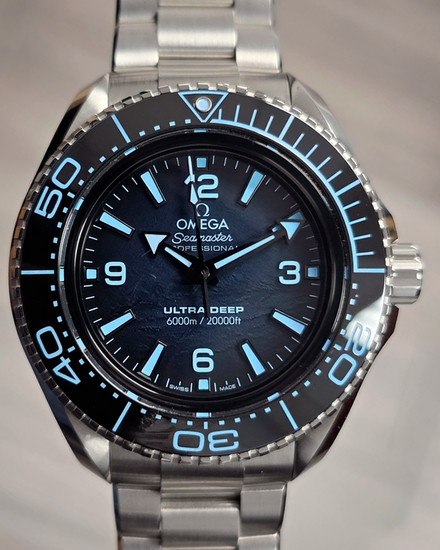 2023 Omega Seamaster Planet Ocean Ultra Deep "Summer Blue" 45.5MM Blue Dial Steel Bracelet (215.30.46.21.03.002)