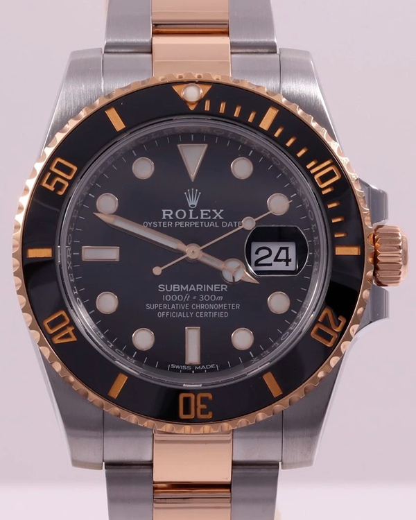 2018 Rolex Submariner Date 40MM Black Dial Two-Tone Oyster Bracelet (116613LN)