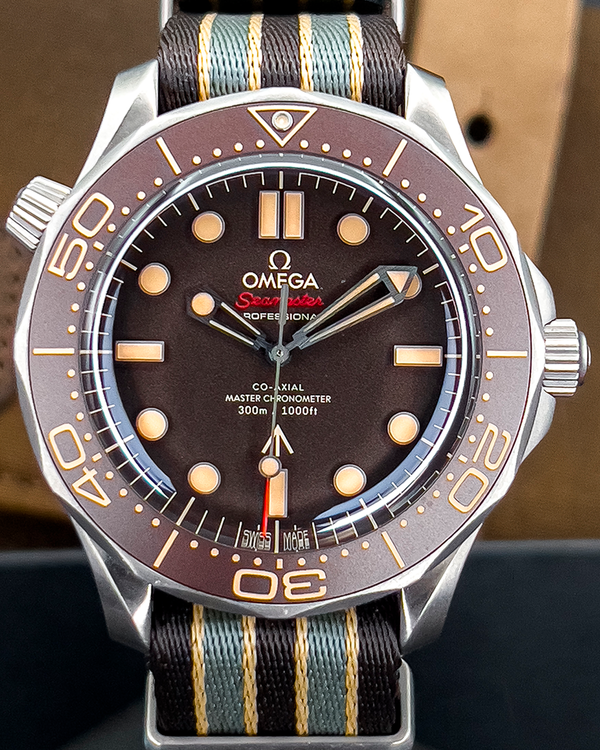 Omega Seamaster Diver 300M "007 No Time To Die" Brown Dial Textile Strap (210.92.42.20.01.001)