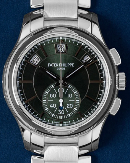 2022 Patek Philippe Annual Calendar Complications 42MM Green Dial Steel Bracelet (5905/1A-001)