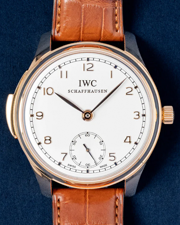 2015 IWC Schaffhausen Portugieser Minute Repeater L. E. 44MM Silver Dial Leather Strap (IW544907)