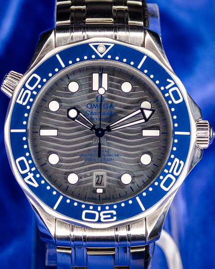 2021 Omega Seamaster Diver 300M 42MM Grey Dial Steel Bracelet (210.30.42.20.06.001)