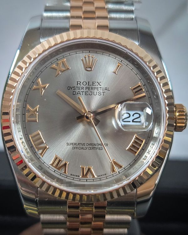 2009 Rolex Datejust 36MM Silver Dial Two-Tone Jubilee Bracelet (116231)