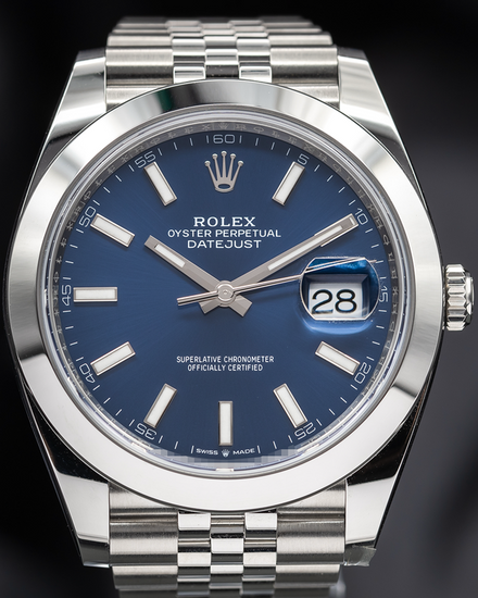 2025 Rolex Datejust 41MM Blue Dial Jubilee Bracelet (126300)