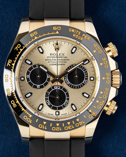 2017 Rolex Cosmograph Daytona 40MM Champagne Dial Oysterflex Strap (116518LN)