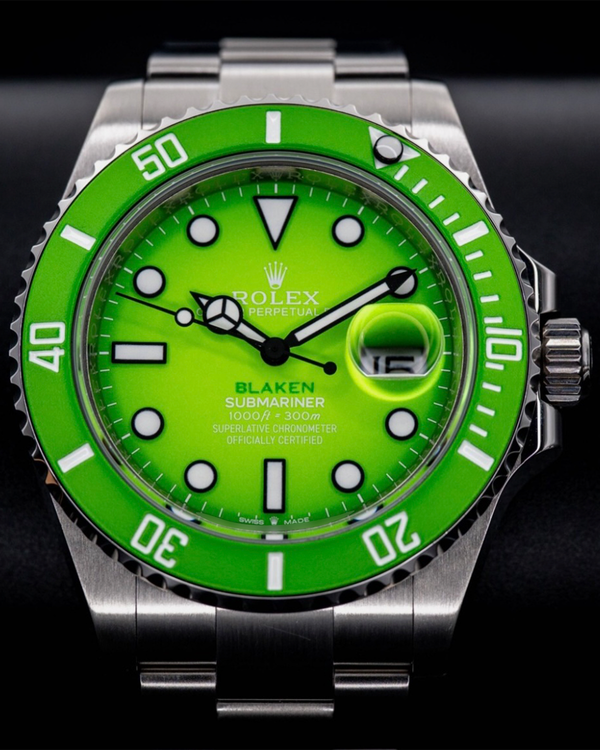 Rolex Submariner Date "Blaken Design" 41MM Aftermarket Green Dial Oyster Bracelet (126610LN)