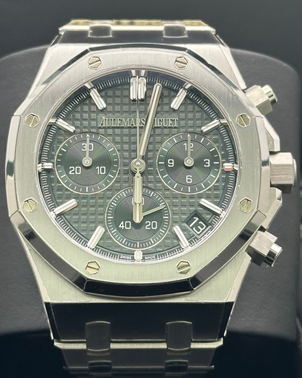 2024 Audemars Piguet Royal Oak Chronograph “50th Anniversary” 41MM Green Dial Steel Bracelet (26240ST.OO.1320ST.04)