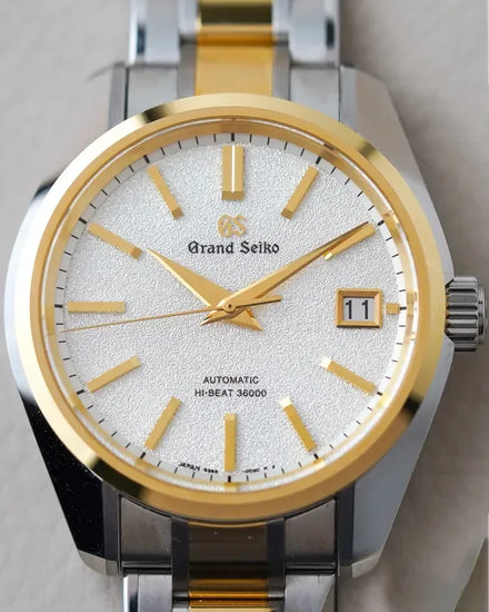2025 Grand Seiko Heritage 40MM White Dial Two-Tone Bracelet (SBGH252)