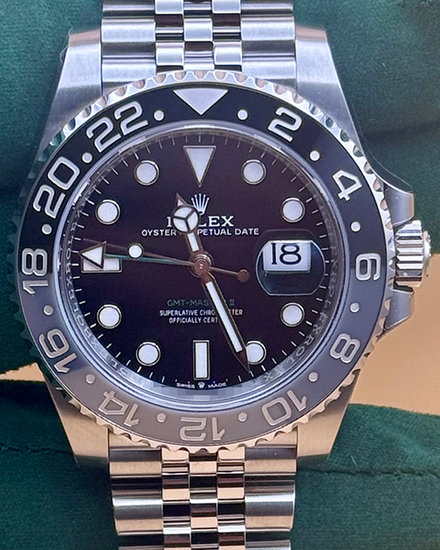 2025 Rolex GMT-Master II "Bruce Wayne" 40MM Black Dial Jubilee Bracelet (126710GRNR)