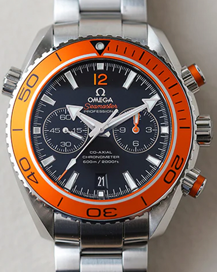 2015 Omega Seamaster Planet Ocean 600M Chronograph 45.5MM Black Dial Steel Bracelet (232.30.46.51.01.002)