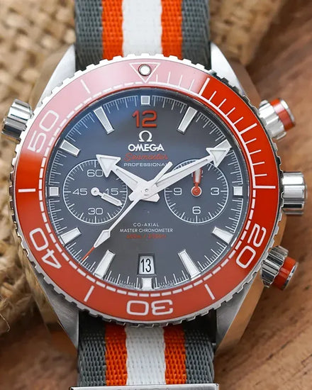 2020 Omega Seamaster Planet Ocean 600M 45.5MM Grey Dial Textile Strap (215.32.46.51.99.001)