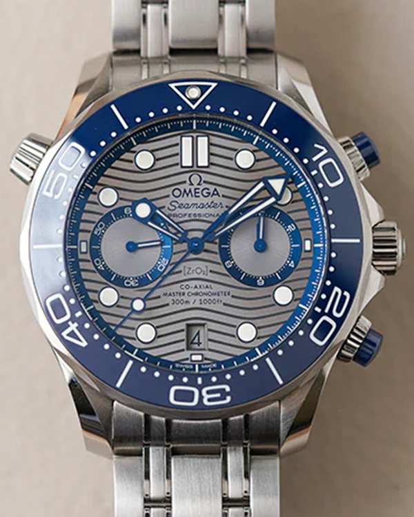 2020 Omega Seamaster Diver 300M 44MM Grey Dial Steel Bracelet (210.30.44.51.06.001)