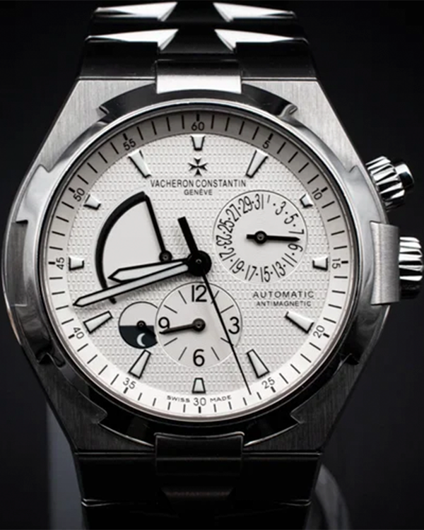 Vacheron Constantin Overseas Dual Time 42MM White Dial Steel Bracelet (47450/B01A-9226)
