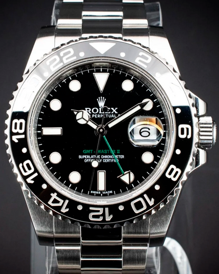 2013 Rolex GMT-Master II 40MM Black Dial Oyster Bracelet (116710LN)