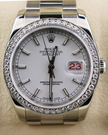 2009 (V Serial) Rolex Datejust 36MM Silver Dial Oyster Bracelet (116200)