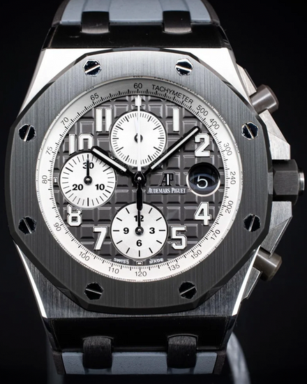 Audemars Piguet Royal Oak Offshore Chronograph "Ghost" 42MM Grey Dial Rubber Strap (26470IO.OO.A006CA.01)