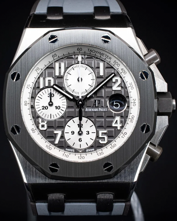 Audemars Piguet Royal Oak Offshore Chronograph "Ghost" 42MM Grey Dial Rubber Strap (26470IO.OO.A006CA.01)