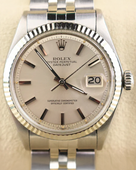 1975 (3.8 Mil. Serial) Rolex Datejust 36MM Silver Dial Jubilee Bracelet (1601)